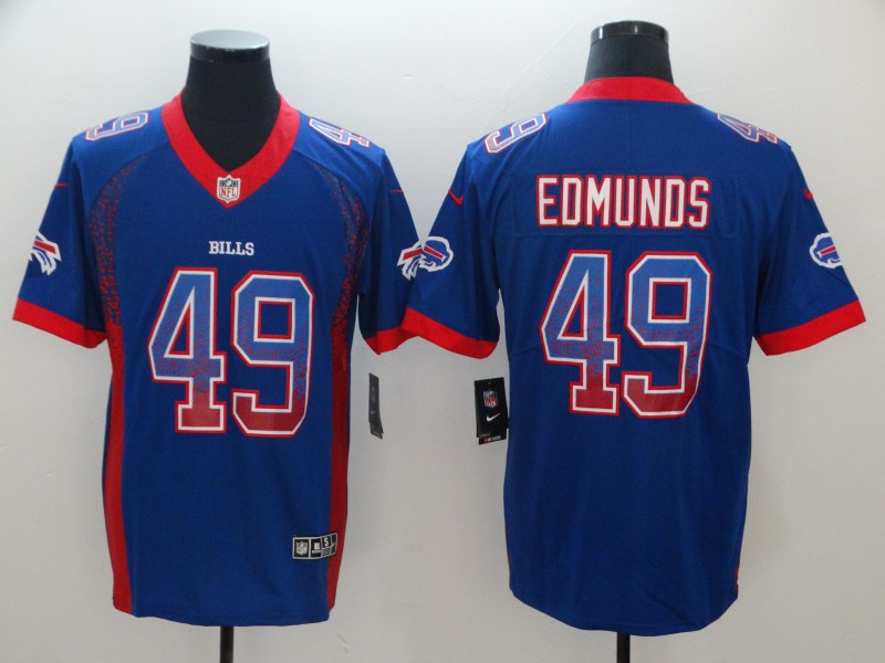 Men's Buffalo Bills Tremaine Edmunds #49 Blue Jersey